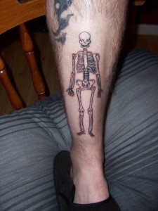 Human Skeleton Tattoo