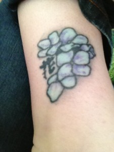 Hydrangea Tattoo Small