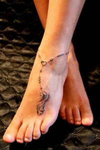 Images of Ankle Bracelet Tattoos