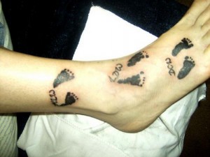 Images of Baby Footprint Tattoos