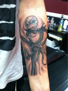 Jack Skellington Sleeve Tattoos