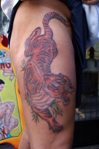 Jaguar Tattoo on Thigh