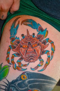 Japanese Crab Tattoo
