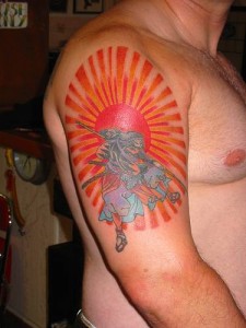Japanese Rising Sun Tattoo