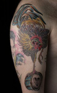 Japanese Rooster Tattoo