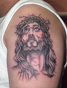 Jesus Crown of Thorns Tattoo