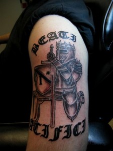 Kneeling Knight Tattoo