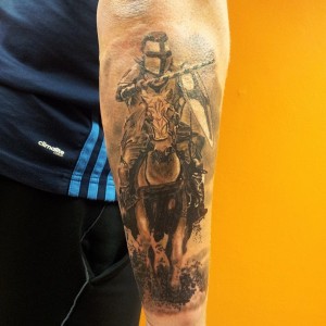 Knight Tattoo Forearm