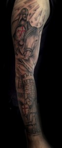 Knight Tattoo Sleeve