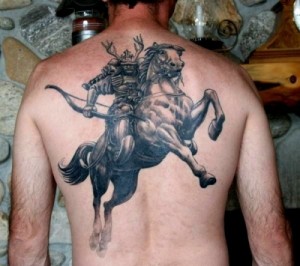 Knight on Horse Tattoo