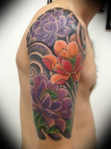 Lotus Flower Tattoo Sleeve