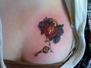 Love Heart Locket Tattoo