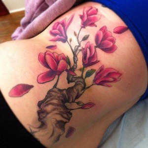 Magnolia Tree Tattoo