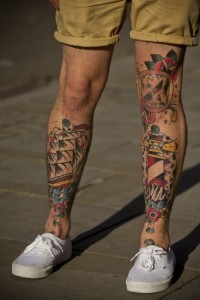 Male Leg Sleeve Tattoos