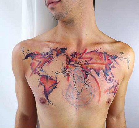 Map Tattoos Designs Ideas And Meaning Tattoos For You