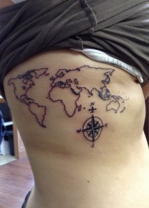 Map Tattoos for Women