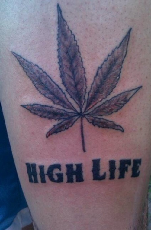Marijuana Leaf Tattoos.