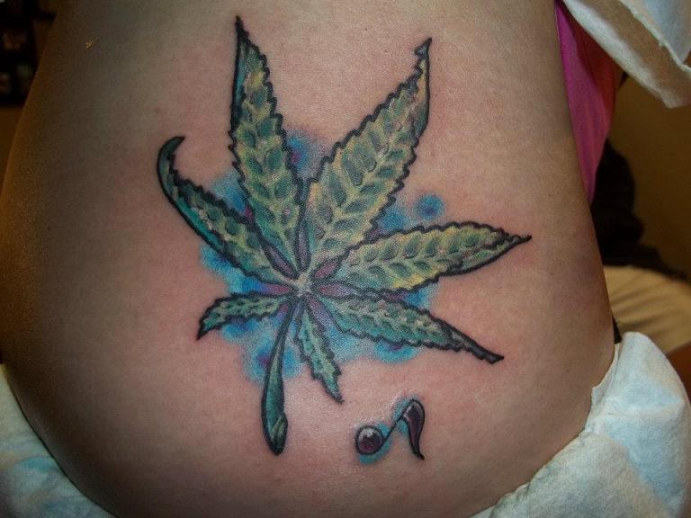 Marijuana Tattoos Images.