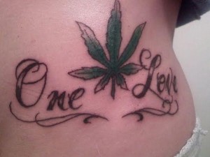 Marijuana Tattoos for Women
