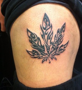 Marijuana Tribal Tattoos