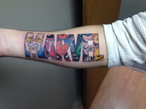 Marvel Logo Tattoo