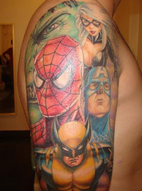 Marvel Tattoos Designs, Ideas and Meaning | Tattoos For You