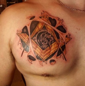 Masonic Chest Tattoos