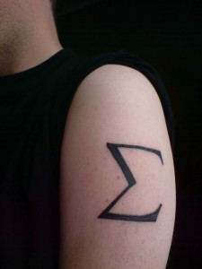 Math Symbol Tattoos
