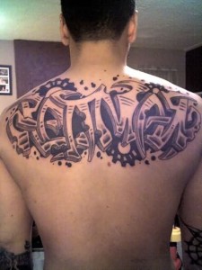 Mens Upper Back Tattoos