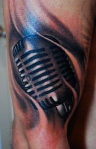 Microphone Tattoo Ideas