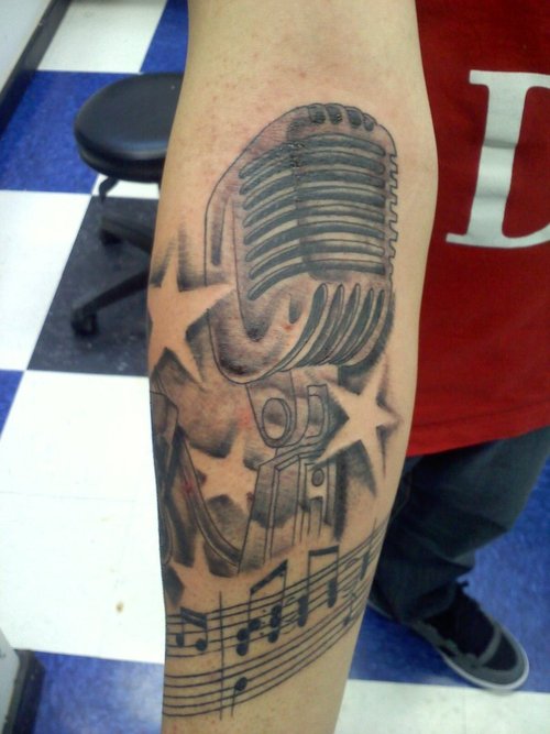 Microphone Tattoos Designs, Ideas and Meaning | Tattoos ...