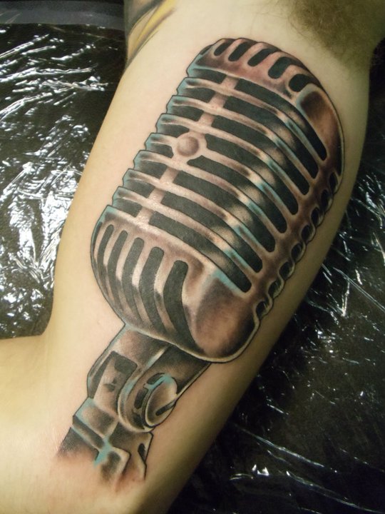 Microphone Tattoos Designs, Ideas and Meaning | Tattoos For You