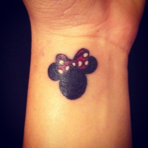 Minnie Mouse Bow Tattoo