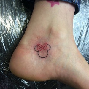 Minnie Mouse Ears Tattoo