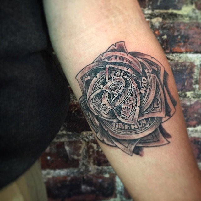 Money Rose Tattoos Designs, Ideas and Meaning | Tattoos ...