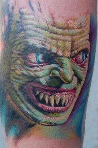 Monster Face Tattoo