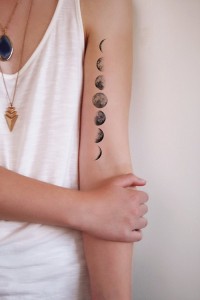 Moon Phases Tattoo Arm