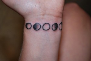 Moon Phases Tattoo Wrist