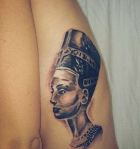 Nefertiti Tattoo on Arm