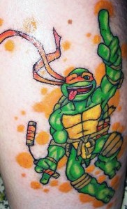 Ninja Turtle Tattoo Michelangelo