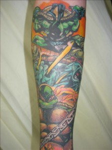 Ninja Turtle Tattoo Sleeve