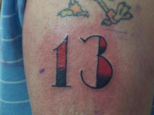 Number 13 Tattoo