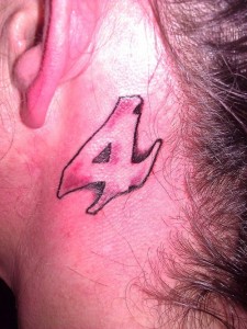 Number 4 Tattoo