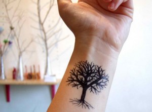 Oak Tree Tattoo Forearm