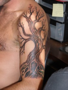 Oak Tree Tattoo Sleeve