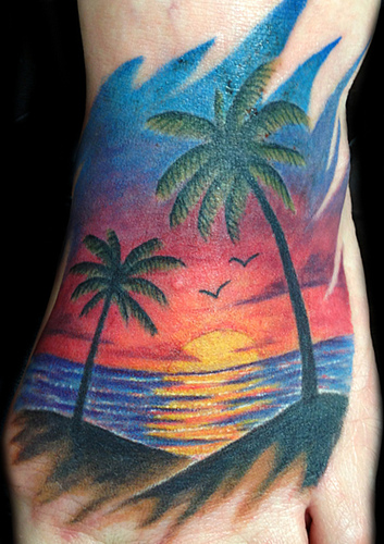 Sunset Tattoos Designs, Ideas and Meaning | Tattoos For You