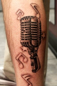 Old Microphone Tattoos