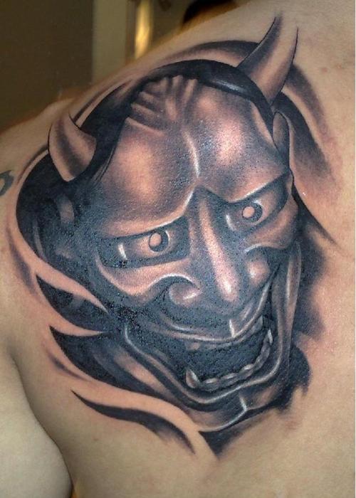 Oni Mask Tattoos Designs, Ideas and Meaning | Tattoos For You