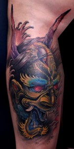 Oni Mask Tattoo Designs