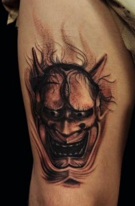 Oni Mask Tattoo Images
